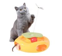 Automatic Interactive Cat Toy | Electric Flutter Butterfly Game Interactive Toys - Quiet Colorful Pet Exercise Training Accessories for Home Park Lawn Beach Balcony Living Room