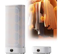 Automatic Ironing and Folding Machine - Portable Dryer Steam Press with 360° Hot Air Circulation, Intelligent Timing, Sanitize and Dry Clothes and Fabrics