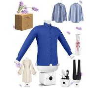 Automatic Ironing Machine 2026 New Hands Free, 360° Hot Air Steamer for Shirts&Pants, Click, Gentle on All Fabrics,Compact for Home&Travel(Full version)