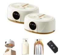 Automatic Ironing Machine, Portable Clothes Dryer, Ironing Machine, Garment Steamer, with Vertical Steam, Indoor/Outdoor Use(Beige*2)