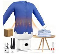 Automatic Ironing Machine, Portable Steam Iron, 8-Min Quick Ironed Dry, 360° Blind-Free Drying, Touch-Type Ironer for Shirts Shoes Pants Skirts D
