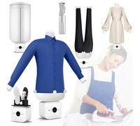 Automatic Ironing Machine, Professional Hands-Fr-ee Ironing Machine Kit with Time & Temperature Adjustable,109 Pores Inflatable Ironing Tool for Shirts, Shoes, Pants, Zip-Type Adjustable Size