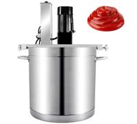 Automatic Jam Blender, 5-35kg Commercial Sauce Mixer with Adjustable Speed, 4 Blade Electric Food Stirrer for Jams, Ketchup & Sauces, Compatible with Gas & Induction 25L
