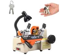 Automatic Key Cutting Machine with Led Lighting Head, Precision Duplicating Key Copy Machine with Three Button Shapes, for Locksmith and Home Use