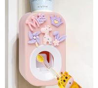 Automatic Kid Toothpaste Dispenser for Shower,Toothpaste Squeezer for Kids & Family, is Wall Mounted Bathroom Decor by Mr. Thumbs (1pc,Pastel Baby Purple)