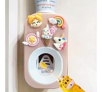 Automatic Kid Toothpaste Dispenser for Shower,Toothpaste Squeezer for Kids & Family,Wall Mounted Bathroom Decor by Mr. Thumbs (1pc,Unicorn)