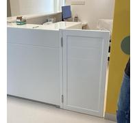 Automatic Kitchen and Veranda Swing DoorDesign IncludesPerfect for Restaurants and Entrances Size L90xA90 cm (35.4x35.4 inches)