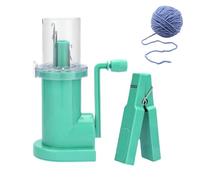 Automatic Knitting Machine, French Hand Operated Cord Knitting and Bracelet Weaving Machine for DIY Crafts, Handy Tool to Make Ropes, Trims, Gloves, Jumpers and Home Decor Accessories(Emerald green)