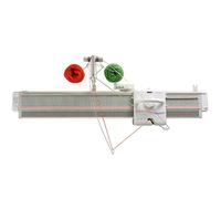 Automatic Knitting Machine with 150 Stitches, 6.5mm Gauge, Includes Yarn Needles for Sewing and Craft Projects