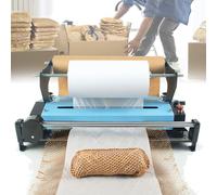 Automatic Kraft Wrapping Paper Dispenser, Honeycomb Packing Paper Roll Holder Machine for Protective Cushioning Wrap