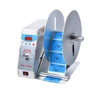 Automatic Label Rewinder, Bidirectional Label Rewinding Machine with LED Display Screen, Speed Adjustable, Label Paper Recycling Reel for Washing Labels, Hang Tags, Logistics Label