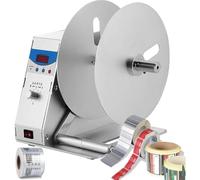 Automatic Label Rewinder Machine, 115mm Label Width, Up to 9999 Counts, Adjustable Rewind Speed for Logistics and Retail Tagging, Hang Tags