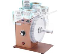 Automatic Label Rewinder Machine - Adjustable Speed 0~200 mm/sec with Sound Alarm for Electrical, Clothing, Shoe, and Hat Labels