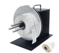 Automatic Label Rewinder Machine, Two-Way Label Rewinder, 0-8 inch/s Speed, 185MM Rewind Diameter, Fits 1-3 Inch Inner Core Tags, Ideal for Clothing and Bar Code Labels