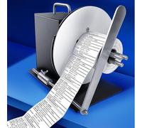 Automatic Label Rewinder, Two-way Label Rewinder, Inner Core Tags Rewinding Machine 0-8 inch/s, Label Roller Machine Synchronize with Printer, 24 Hours Uninterrupted and Long Lasting low Temperature