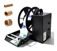 Automatic Label Rewinder with Counting Feature, 1/1.5/3 Inch Core, Dual-Rod Hold-Down Sensor for Clothing Tags, Barcodes, Self-Adhesive Labels
