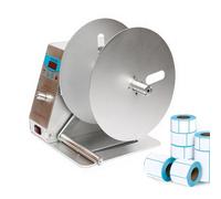 Automatic Label Rewinder with LED Display, Adjustable Speed & Quantity Setting for Efficient Logistics, Office & Warehouse Label Management