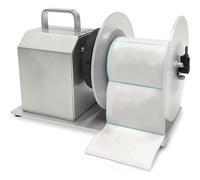 Automatic Label Rewinding Machine with Baffle and Speed Adjustment, Fits 1-1.5 Inch Paper Rolls, Rewinding Width 90-110mm, Two-Way Rewinding for Warehouse and Offices