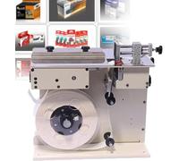 Automatic Labeling Machine, 2-in-1 Corner Labeler with Speed/Length Adjustment, Touch Screen, Metal Body for Food and Electronics