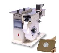Automatic Labeling Machine, 2 in 1 Right Angle Labeler, Peelable 90° Corner Label Applicator, 200mm/min with Touch Screen, Speed/Length Adjustment, Metal Body