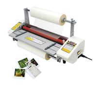 Automatic Laminator Machine for Hot and Cold Lamination, Adjustable Temperature 0-180℃, Speed 1.1M/Min, Suitable for Various Film Thickness