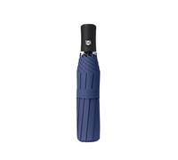 Automatic Large Size Sun and Rain Umbrella for Men Anti Sunshade Foldable for Outdoor Furniture and Advertising(Dark Blue)