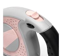 Automatic lead for dogs up to 50 kg, length 5 m, ideal for walks and training outdoors.