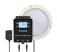 Automatic LED Daylight Extender, Zuomeng Chicken Coop Light with Intelligent Programmable Timer, IP65 Waterproof, Boosts Light for Hens, Enhances Egg Production