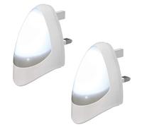 2 Pack Automatic LED Night Light - Plug in & Energy Saving Dusk 2 Dawn LED Night Light Sensitive Night Light, White