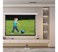 Automatic Liftable Projector Screen, 100 Inch Wall Mounted Electric Movie Screen, 16:9 4K Hd For Living Room, Optical Metal Construction,OpticalBlackCrystal