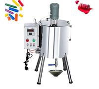 Automatic Lipstick Filling Machine,15L/30L Electric Heating Mixing Filling Machine, 1400W Candle Lipstick Filling Machine Mixing Tank with Discharge Nozzle, 90-300° Heating Temperature(30L)