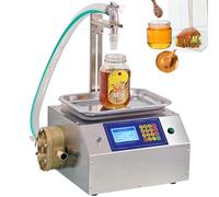 Automatic Liquid Filling Machine 20ml-10000ml Honey Filling Machine Stainless Steel Paste Viscous Liquid Bottling Machine Intelligent Bottle Filler Machine for Sesame Paste, Peanut Butter, Cream, Jam