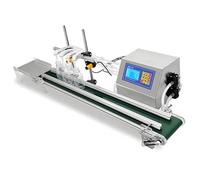 Automatic Liquid Filling Machine for Bottles with Conveyor, Digital Control, 4-Head Filler, Compact Production Line for Juice, Water, Perfume, and Beer