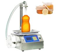 Automatic Liquid Filling Machine, Intelligent Weighing System, Stainless Steel Dispenser for Viscous Liquids, Suitable for Honey, Sauces, and Pastes