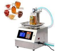Automatic Liquid Filling Machine, Viscous Liquid Filling Machine with Digital Control, Honey Processing Bottling Equipment, Honey Bottle Filler Weighing Machine for Honey, Oil, Water, Shampoo(M)