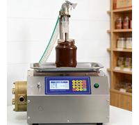 Automatic Liquid Paste Filling Machine, High-Speed Honey Bottle Filler, 7L/min, Quantitative Timed, for High-Viscosity Liquids, Brass Gear Pump, 10g-10kg
