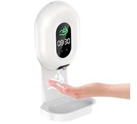 Automatic Liquid Soap Dispenser - 350ml/11.8oz Wall Mount Touchless Hand Wash Dispenser with 3 Level Adjustable - Waterproof Electric Soap Dispenser with USB Rechargeable for Bathroom Kitchen Office