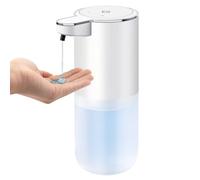 Automatic Liquid Soap Dispenser Touchless - 400ml Foaming Hand Soap Liquid Dispenser for Bathroom & Kitchen, Wall Mount or Countertop, 4 Adjustable Foam Levels, Rechargeable, IPX5 Waterproof