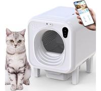 Automatic Litter Box - Dual-Camera Voice Interaction, AI Image Capture, 82L Super Large Capacity for Efficient Pet Care