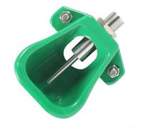 Automatic Livestock Water Bowl, Plastic Drinking Cup with Brass Valve for Goat Pig Sheep Cattle Farm, Green 110x110mm(1PCS)