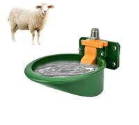 Automatic Livestock Water Bowl, Wall-Mounted Drinking Cup for Pig and Goat, 23 x 16 x 6.5 cm, 360-Degree Polished Metal