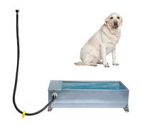 Automatic Livestock Water Trough, Stainless Steel Self-Filling Dispenser with Float Valve, Large Capacity for Farm Animals