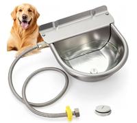 Automatic Livestock Waterer Bowl,304 Stainless Steel Float Valve Pet Bowl