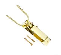 Automatic Locking Latch for Farm Doors and Gate, Heavy Duty Galvanized Steel Spring Bolt with One-Handed Use, Weatherproof Security Catch for Wooden Metal Fences