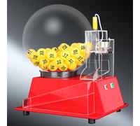Automatic Lottery Draw Machine, Transparent Acrylic Ball Number Selector for Fair Game Drawings