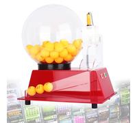 Automatic Lottery Drawing Machine - Acrylic Transparent Bingo Cage for Random Ball Selection, Holds 60 Balls, Ideal for Party Games