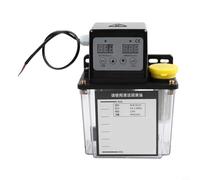 Automatic Lubrication Pump 1L or 2L Capacity Electronic Panel Industrial Oiler Encrypted Oil Cap Adjustable Timing 110V 28W For CNC Conveyors Machines(1L)