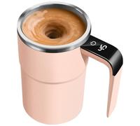 Automatic Magnetic Stirring Coffee Mug, 380ml/13oz Stirring Cup with Lid & Handle 7000RPM Stainless Steel Self Mixing Coffee Mug for Tea Hot Chocolate More Automatic