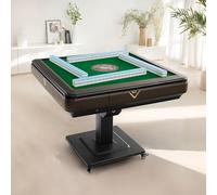 Automatic Mahjong Table, Foldable with 3D Heating, Converts to Dining Table, Roller Coaster Design, Quiet Operation, Space Saving for Home Game Nights