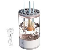 Automatic Makeup Brush Cleaner, Makeup Brushes Cleaning Machine, Portable Cosmetics Cleaner, Multi-Use Beauty Tool, Hygienic/Easy Maintenance, Clear/Tinted, For Foundation, Liquid Brushes